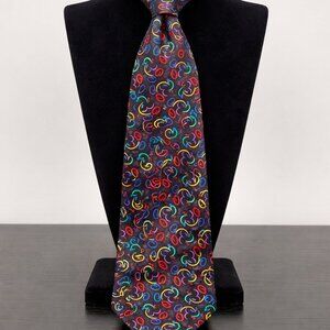 Walt Disney World 100% Silk Men’s Tie Mickey Mouse Icon Print 57”